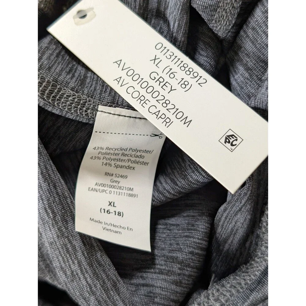 Athleta XL Shine Tight + Avia Capri Leggings Gray Bundle - Picture 16 of 16